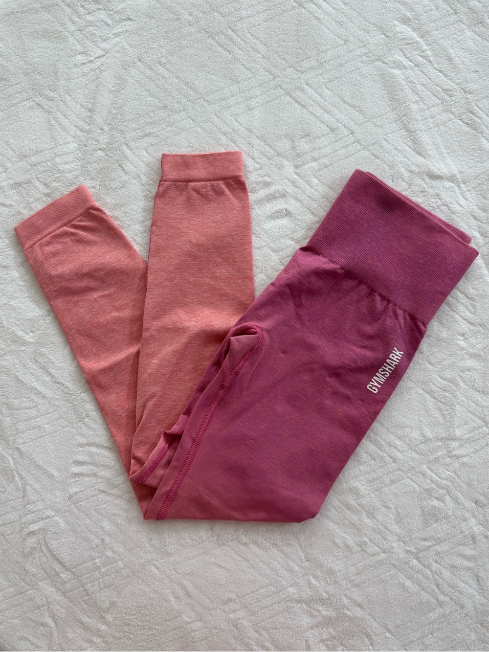 Gymshark Pink & Orange Ombre Seamless Leggings